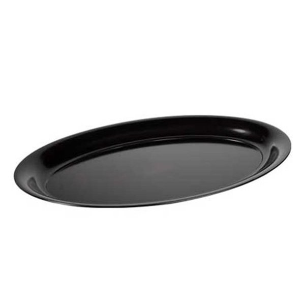 Fineline Settings 3511-BK Black Medium Oval Tray 483.BK